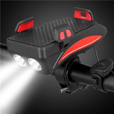 Bike horn light phone stand integrated TE004